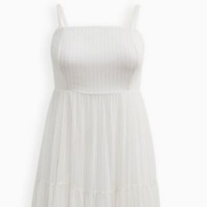 Torrid NWT chiffon lurex maxi dress